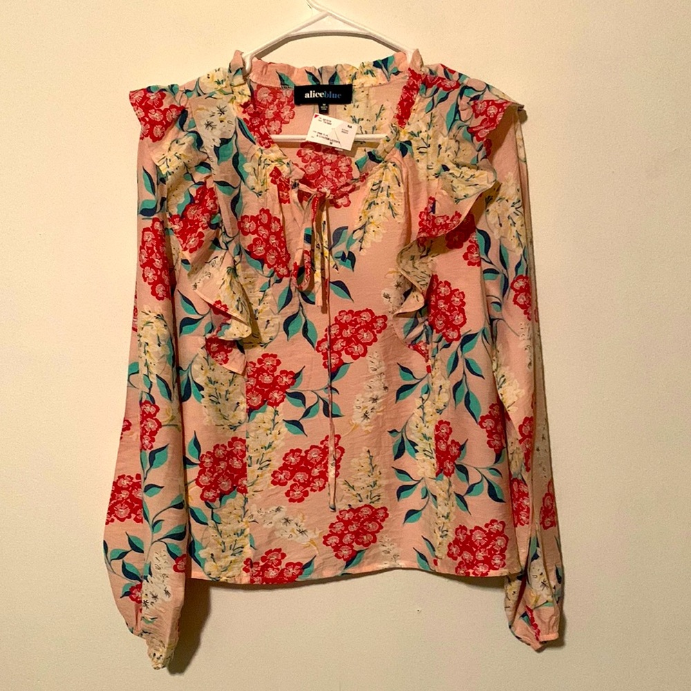 NWT Alice Blue Boho Blouse